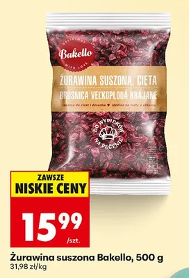 Żurawina suszona promocja w Biedronka