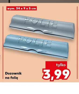 Dozownik na folię wym. 34x9x5cm promocja w Kaufland