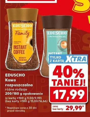 Kawa rozpuszczalna Eduscho Intense promocja w Kaufland