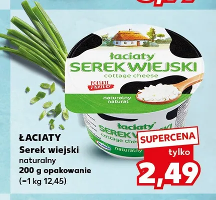 Serek wiejski naturalny Łaciate promocja w Kaufland