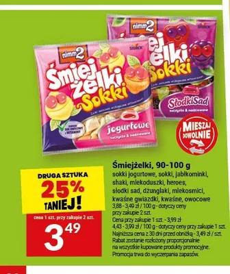 Żelki Śmiejżelki nimm2 jabłkominki promocja w Twój Market