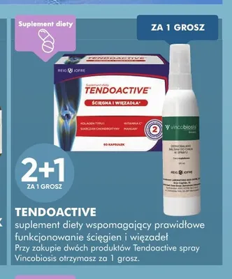 Suplement diety Tendoactive promocja w Super-Pharm