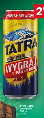 Piwo Tatra Jasne Pełne promocja w LEWIATAN