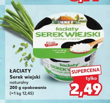 Serek wiejski Łaciaty naturalny promocja w Kaufland