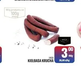 Kiełbasa krucha Haga promocja w Tomi Markt