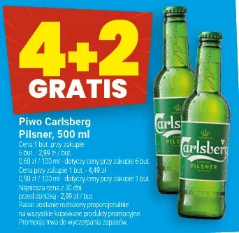 Piwo Carlsberg Pilsner promocja w Twój Market