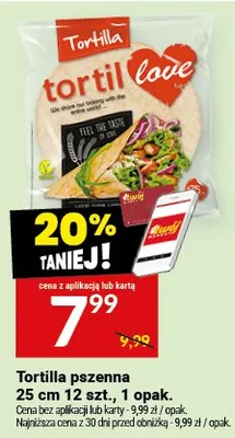 Tortilla pszenna 25 cm 12 szt., 1 opak. promocja w Twój Market