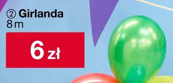 Girlanda 8m promocja w Woolworth