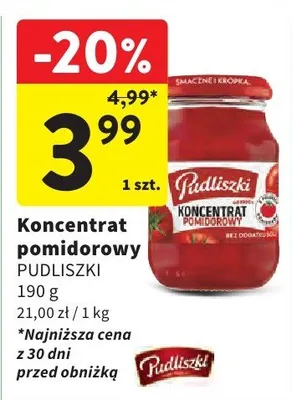 Koncentrat pomidorowy promocja w Intermarche