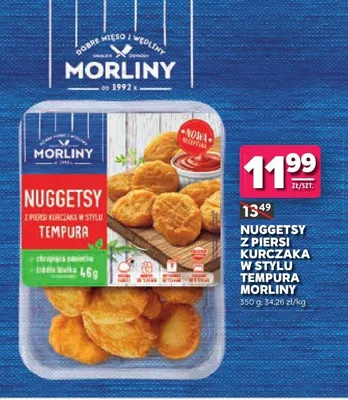 Nuggetsy z piersi kurczaka w stylu tempura Morliny promocja w Stokrotka