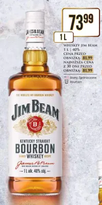 Whiskey Jim Beam Bourbon promocja w Dino