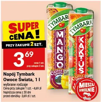 Napój Tymbark Owoce Świata promocja w Twój Market