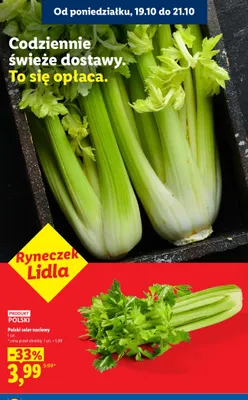 Seler naciowy polski Ryneczek Lidla promocja w Lidl