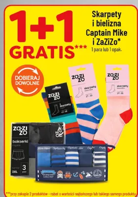 Skarpety i bielizna Captain Mike i ZaZiZo promocja w POLOmarket