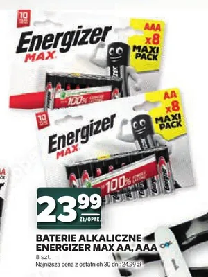 Baterie alkaliczne Energizer Max AA 8-pak promocja w Stokrotka