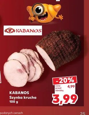 Szynka krucha Kabanos promocja w Kaufland