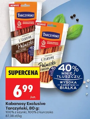 Kabanosy Exclusive z kurczaka promocja w Biedronka