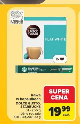 Kawa w kapsułkach Nescafé Dolce Gusto Flat White promocja w Carrefour