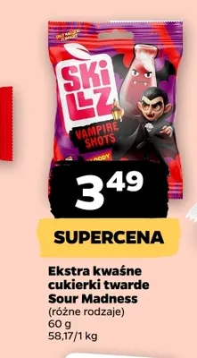 Ekstra kwaśne cukierki twarde Sour Madness promocja w Netto
