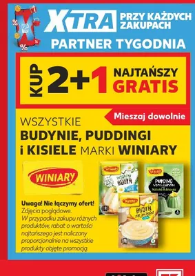 Budynie, puddingi i kisiele marki Winiary promocja w Kaufland
