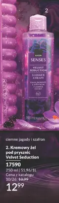 Kremowy żel pod prysznic Avon Senses Velvet Seduction promocja w AVON