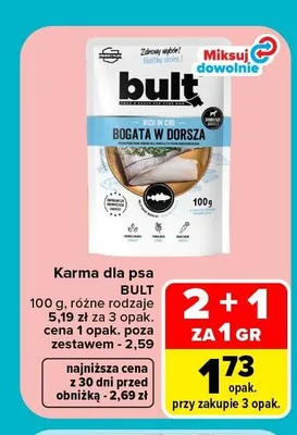 Karma dla psa Bult bogata w dorsza promocja w Carrefour