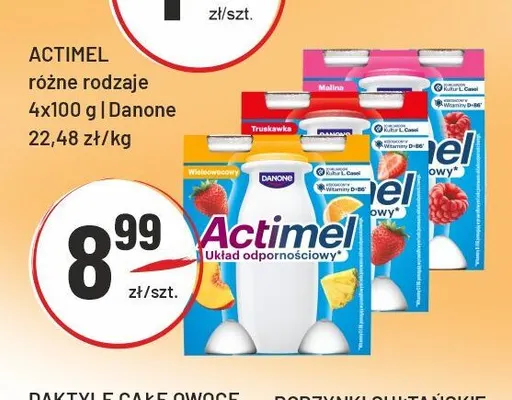 Actimel Danone 4-pak promocja w Sedal