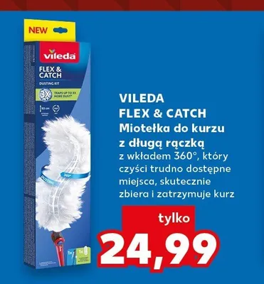 Miotełka do kurzu Vileda Flex & Catch z długą rączką promocja w Kaufland