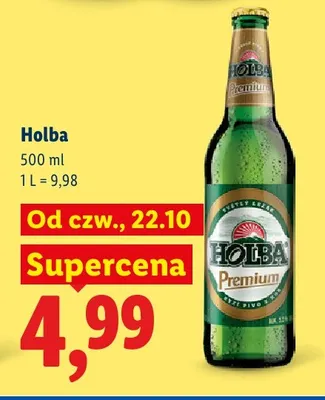 Piwo Holba Premium promocja w Lidl