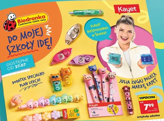 Artykuły szkolne Kayet promocja w Biedronka