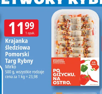 Krajanka śledziowa Pomorski Targ Rybny Mirko promocja w Leclerc