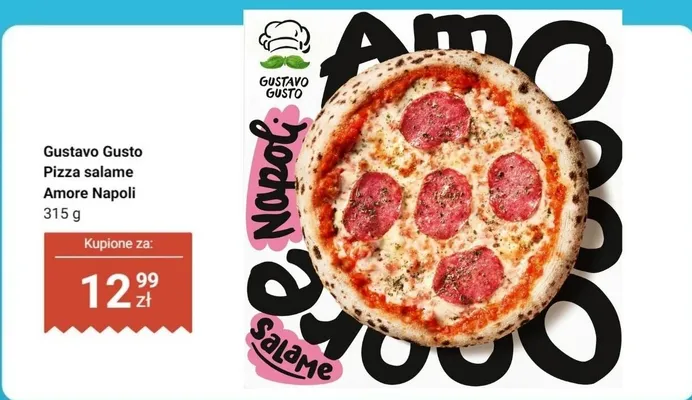 Pizza salame Amore Napoli promocja w Dino