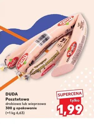 Pasztetowa wieprzowa Duda promocja w Kaufland