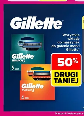 Wkłady do maszynek do golenia Mach3 Gillette promocja w Carrefour