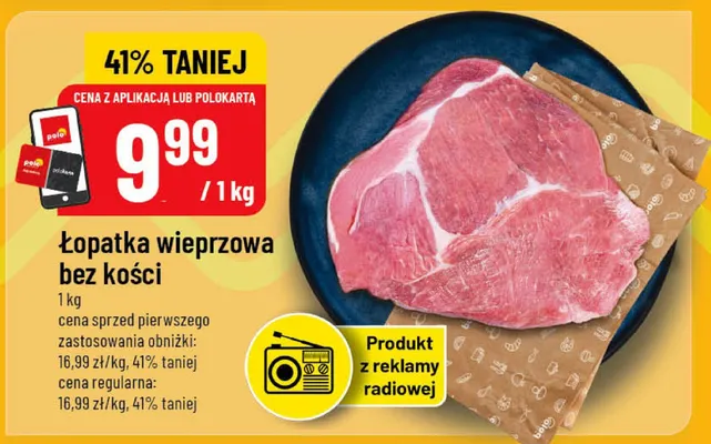 Łopatka wieprzowa bez kości promocja w POLOmarket