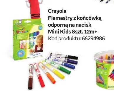 Flamastry z końcówką odporną na nacisk Mini Kids Crayola promocja w Empik