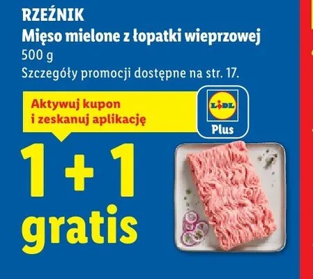 Mięso mielone z karkówki wieprzowej promocja w Lidl