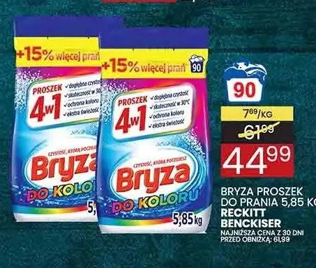 Proszek do prania Bryza do koloru promocja w Wafelek