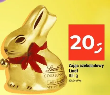 Zając czekoladowy promocja w Dealz