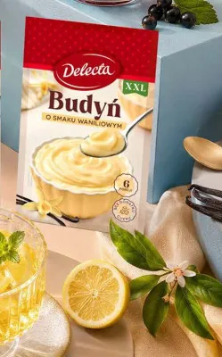 Budyń Delecta XXL o smaku waniliowym promocja w Stokrotka