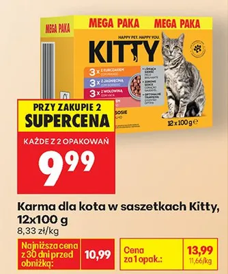 Karma dla kota w saszetkach promocja w Biedronka