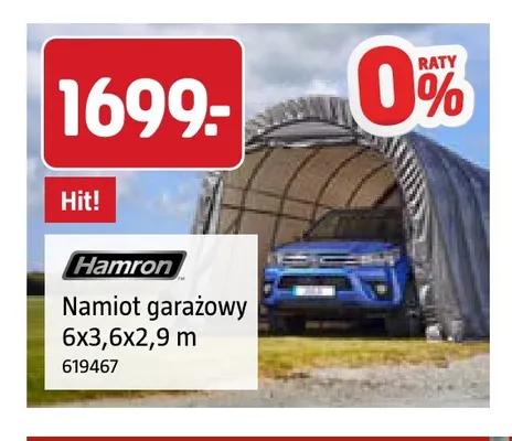 Namiot garażowy 6x3,6x2,9 m Hamron promocja w Jula