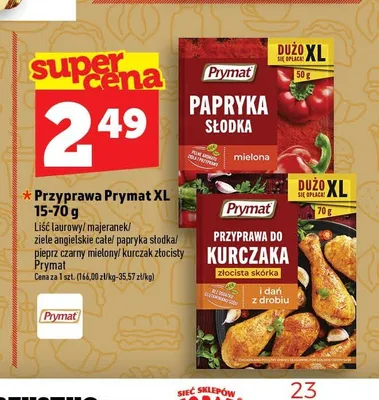 Papryka słodka mielona Prymat XL promocja w TOPAZ