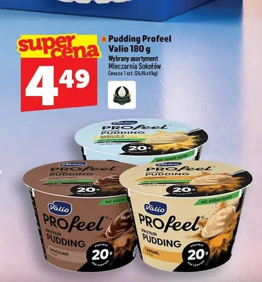 Pudding proteinowy Valio Profeel czekoladowy promocja w TOPAZ