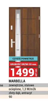 Drzwi zewnętrzne stalowe Marbella promocja w Merkury Market
