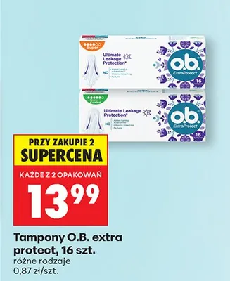 Tampony extra protect promocja w Biedronka