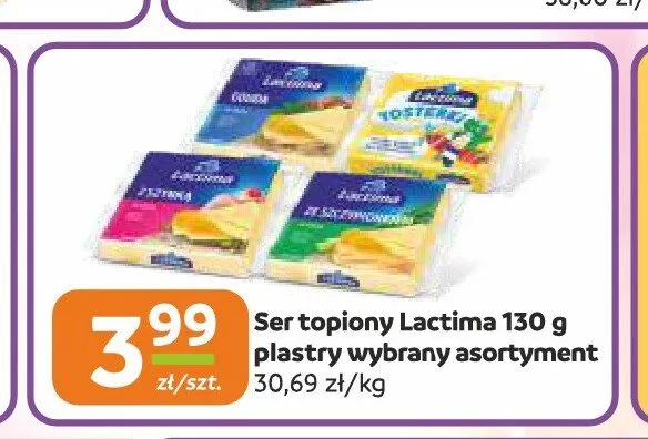 Ser topiony Lactima plastry promocja w Gama