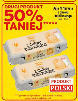 Jaja M Marysia z chowu ściółkowego promocja w POLOmarket