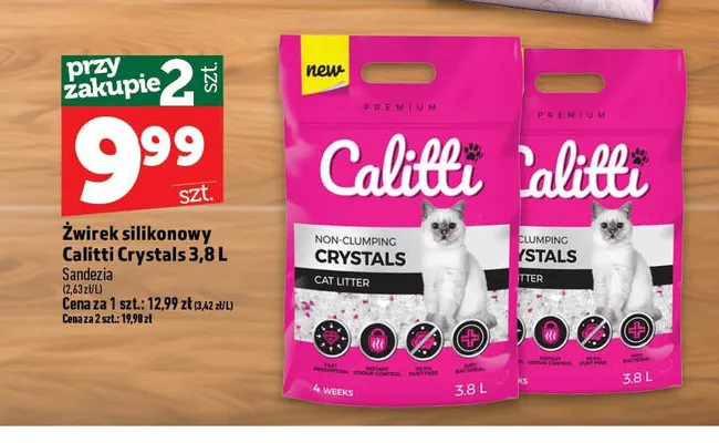 Żwirek silikonowy Calitti Crystals promocja w TOPAZ