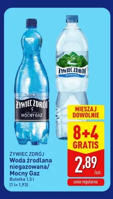 Woda źródlana niegazowana Żywiec Zdrój promocja w Aldi